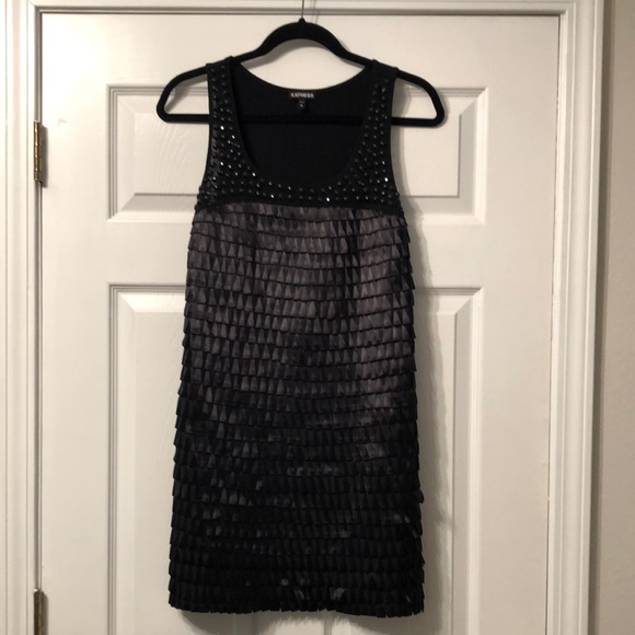 Express Dresses & Skirts - Express Art Deco cocktail dress + bonus slip, wrap